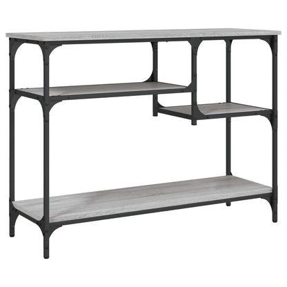 Konsolentisch mit Ablagen Grau Sonoma 100x35x75 cm - Pazzar.ch