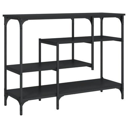 Konsolentisch mit Ablagen Schwarz 100x35x75 cm - Pazzar.ch