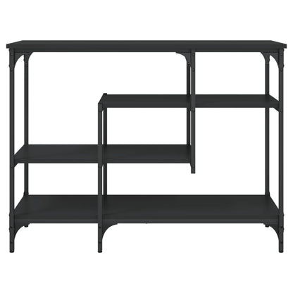 Konsolentisch mit Ablagen Schwarz 100x35x75 cm - Pazzar.ch