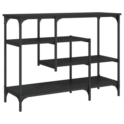 Konsolentisch mit Ablagen Schwarz 100x35x75 cm - Pazzar.ch
