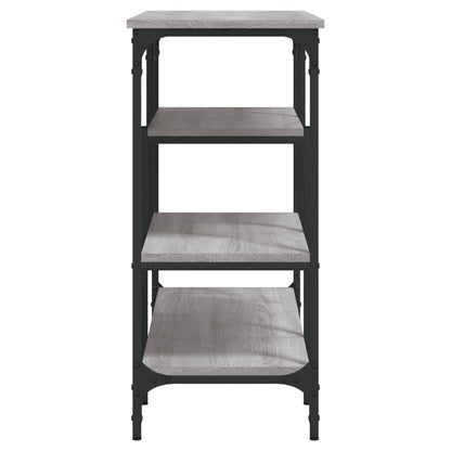 Konsolentisch mit Ablagen Grau Sonoma 100x35x75 cm - Pazzar.ch
