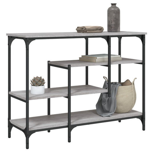 Konsolentisch mit Ablagen Grau Sonoma 100x35x75 cm - Pazzar.ch