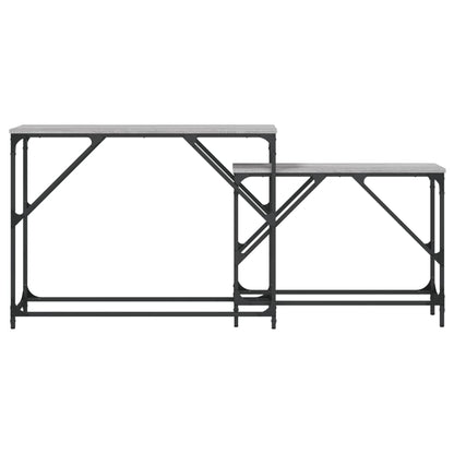 Konsolentische 2 Stk. Grau Sonoma Holzwerkstoff - Pazzar.ch