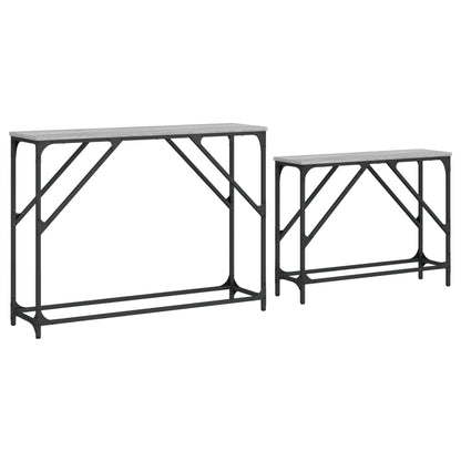 Konsolentische 2 Stk. Grau Sonoma Holzwerkstoff - Pazzar.ch