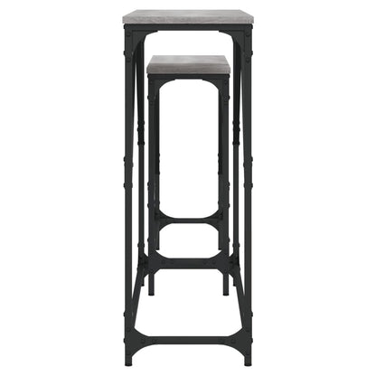 Konsolentische 2 Stk. Grau Sonoma Holzwerkstoff - Pazzar.ch