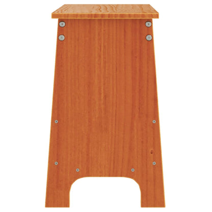 Flurbank Wachsbraun 100x28x45 cm Massivholz Kiefer - Pazzar.ch
