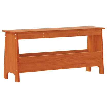 Flurbank Wachsbraun 100x28x45 cm Massivholz Kiefer - Pazzar.ch