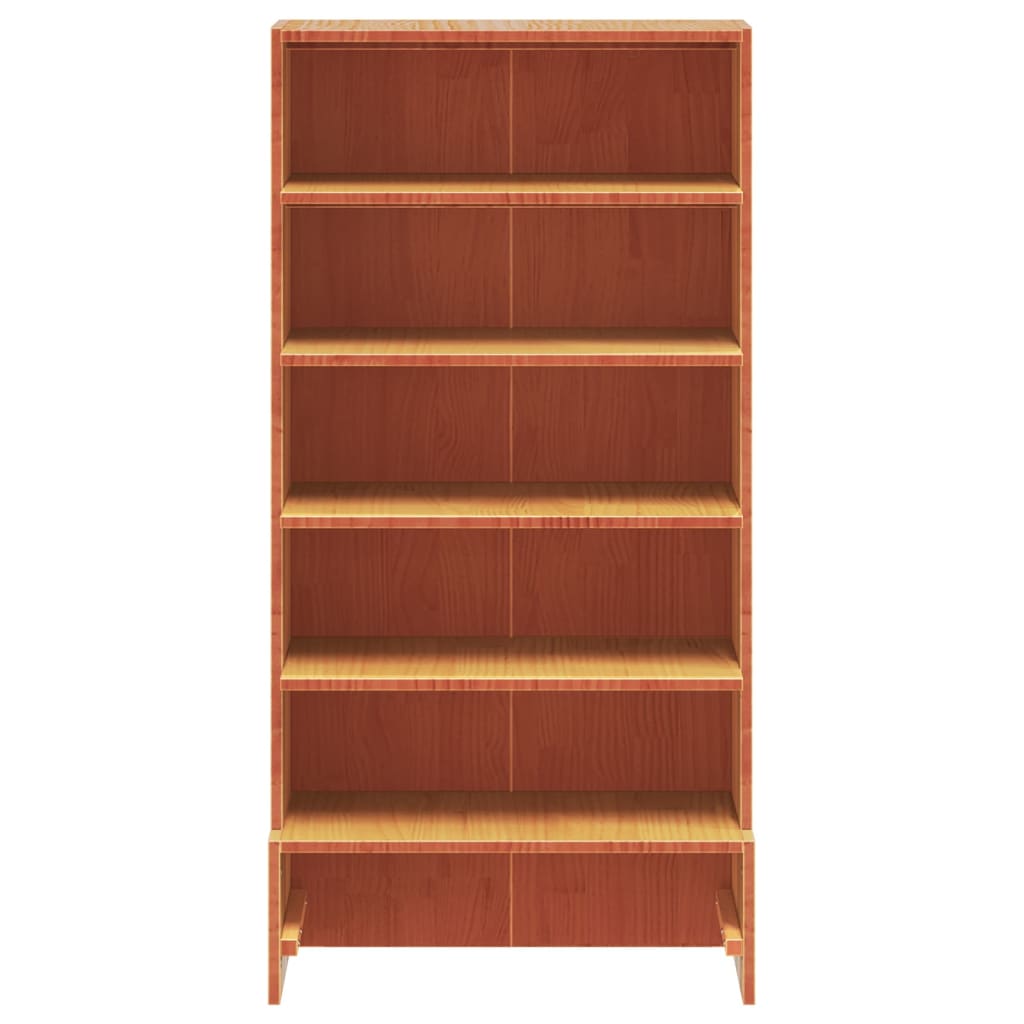 Schuhregal Wachsbraun 52x30x104 cm Massivholz Kiefer - Pazzar.ch