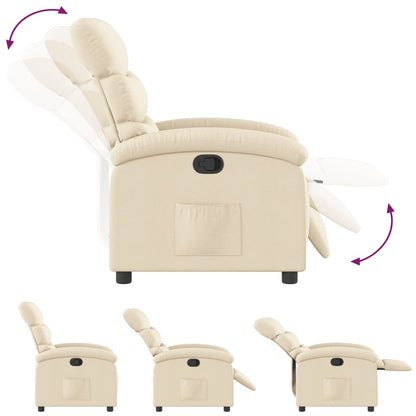 Relaxsessel Creme Stoff - Pazzar.ch