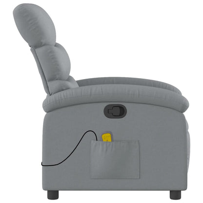 Massagesessel Hellgrau Stoff - Pazzar.ch