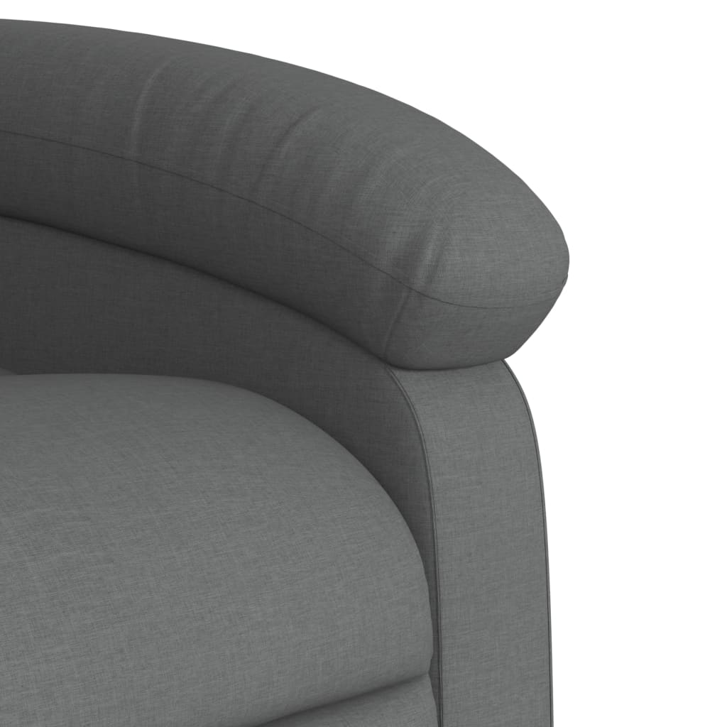 Massagesessel Dunkelgrau Stoff - Pazzar.ch