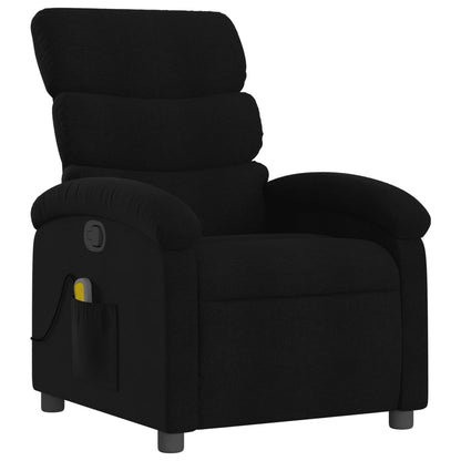 Massagesessel Schwarz Stoff - Pazzar.ch