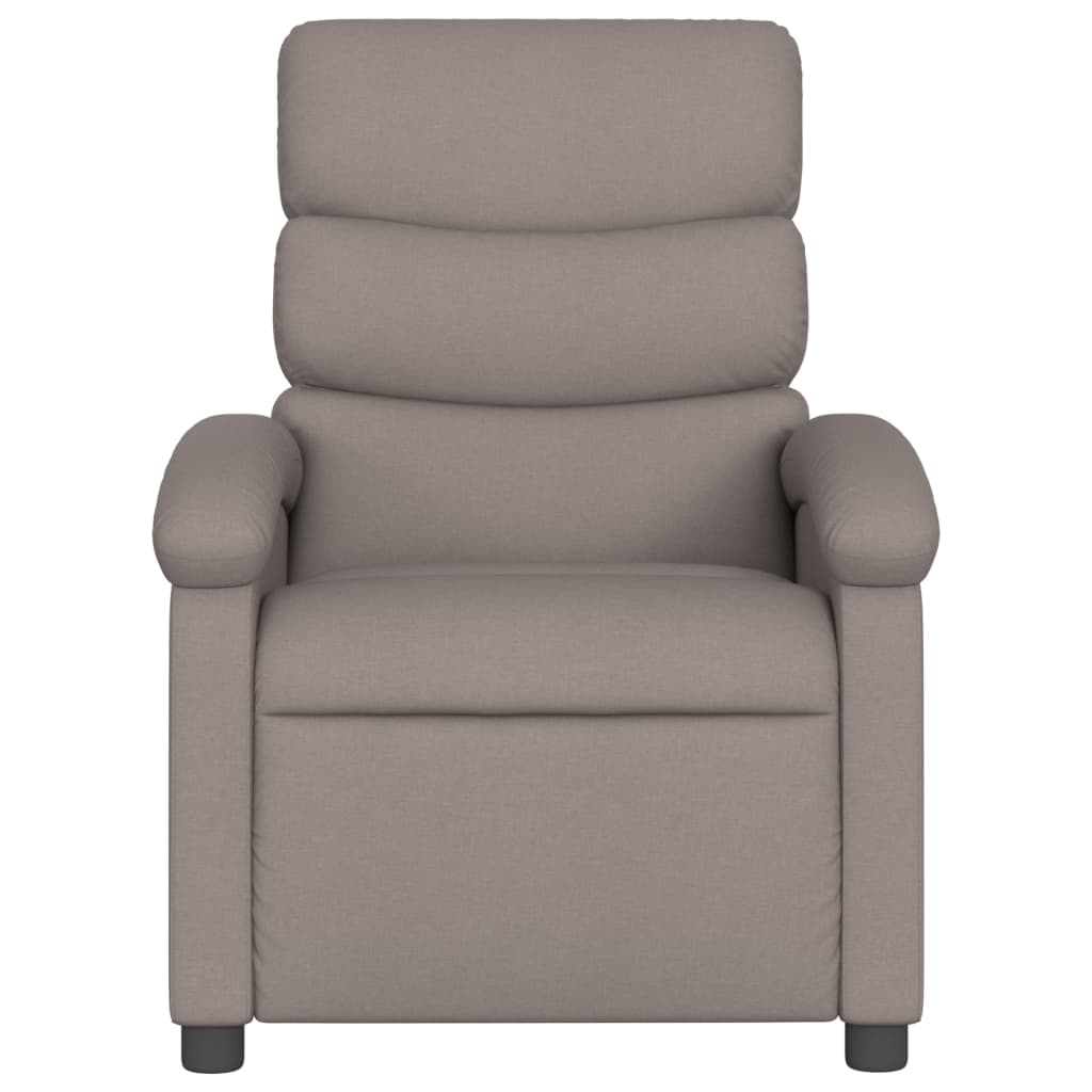 Massagesessel Taupe Stoff