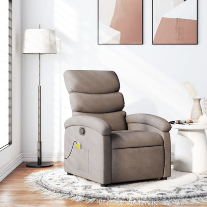 Massagesessel Taupe Stoff - Pazzar.ch