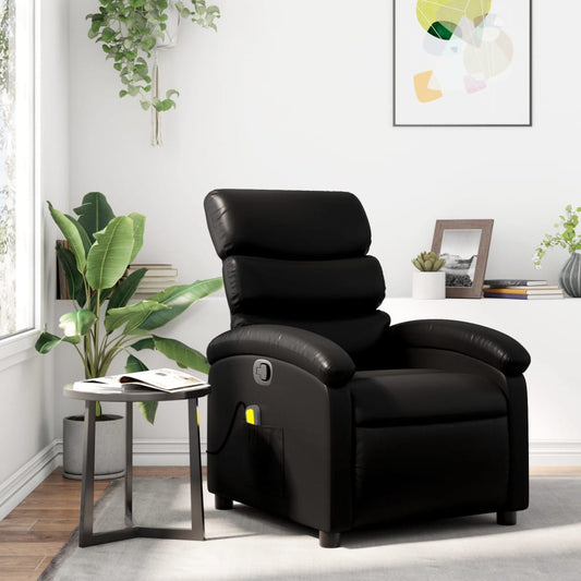 Massagesessel Schwarz Kunstleder - Pazzar.ch