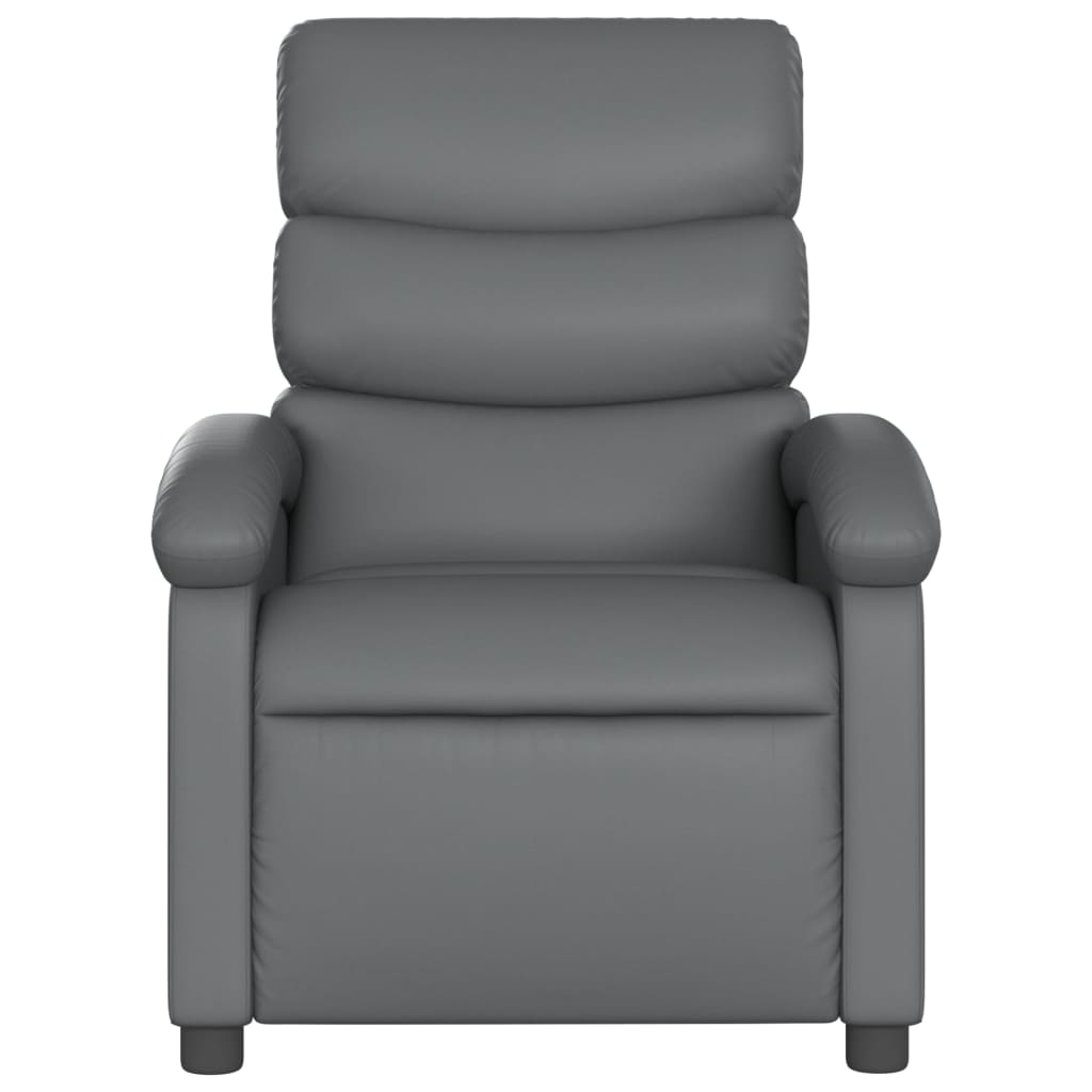 Massagesessel Grau Kunstleder - Pazzar.ch
