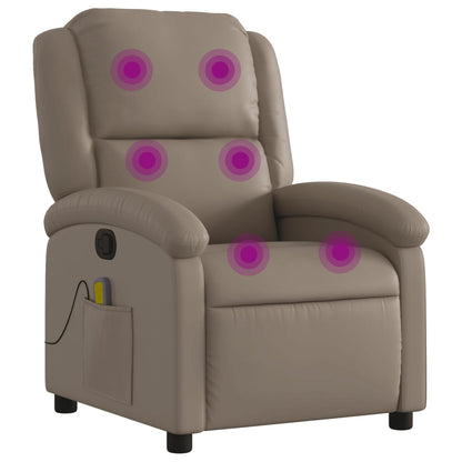 Massagesessel Cappuccino-Braun Kunstleder - Pazzar.ch
