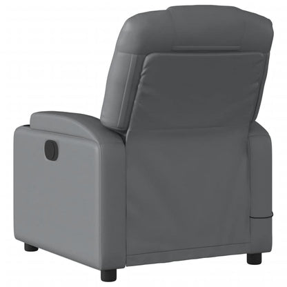 Massagesessel Grau Kunstleder - Pazzar.ch