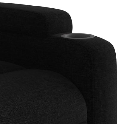 Massagesessel Schwarz Stoff - Pazzar.ch