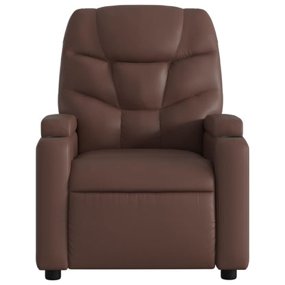 Massagesessel Braun Kunstleder - Pazzar.ch
