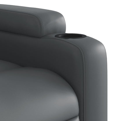 Massagesessel Grau Kunstleder - Pazzar.ch