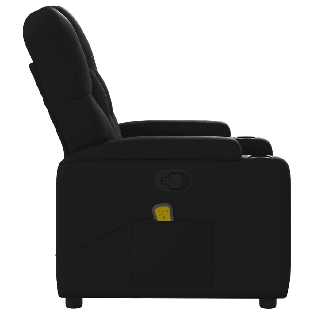 Massagesessel Schwarz Kunstleder - Pazzar.ch