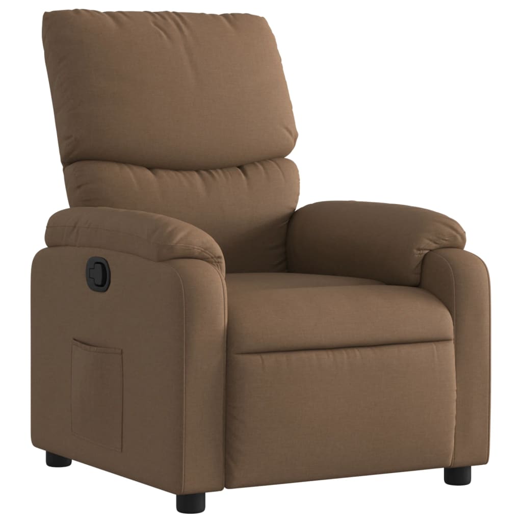 Relaxsessel Braun Stoff - Pazzar.ch