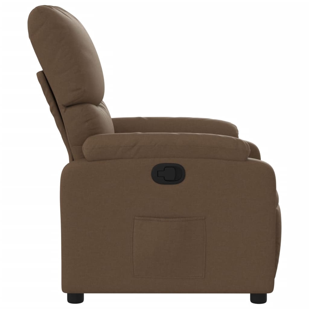 Relaxsessel Braun Stoff - Pazzar.ch