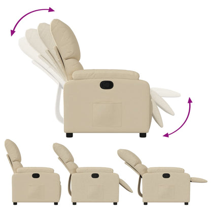 Relaxsessel Creme Stoff - Pazzar.ch