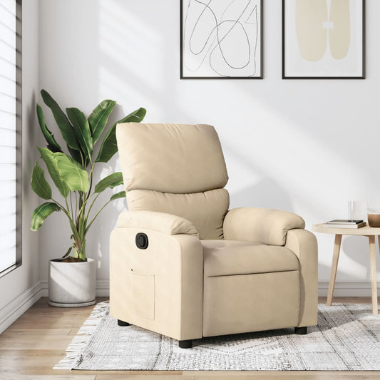 Relaxsessel Creme Stoff - Pazzar.ch