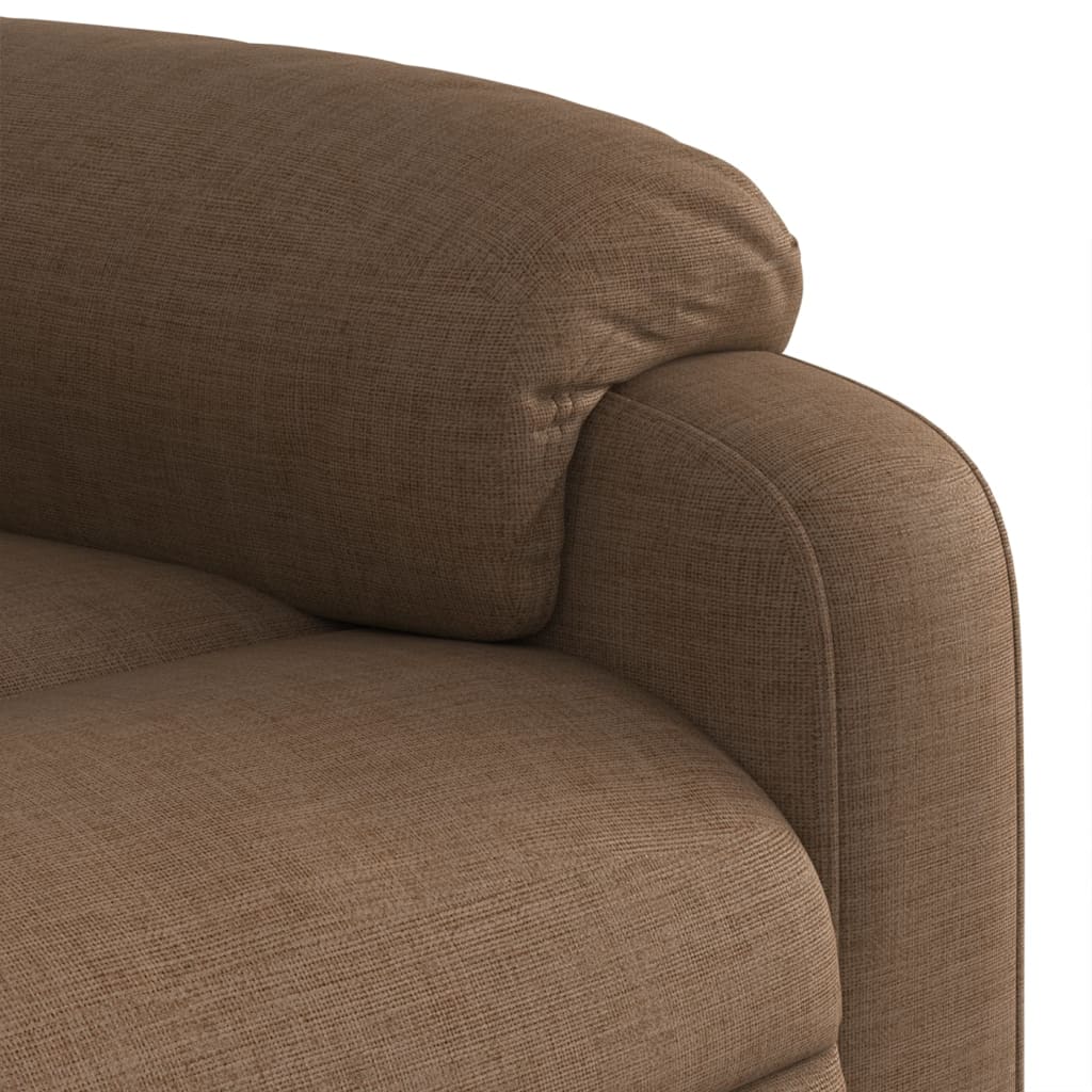 Massagesessel Braun Stoff - Pazzar.ch