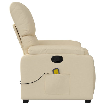 Massagesessel Creme Stoff - Pazzar.ch