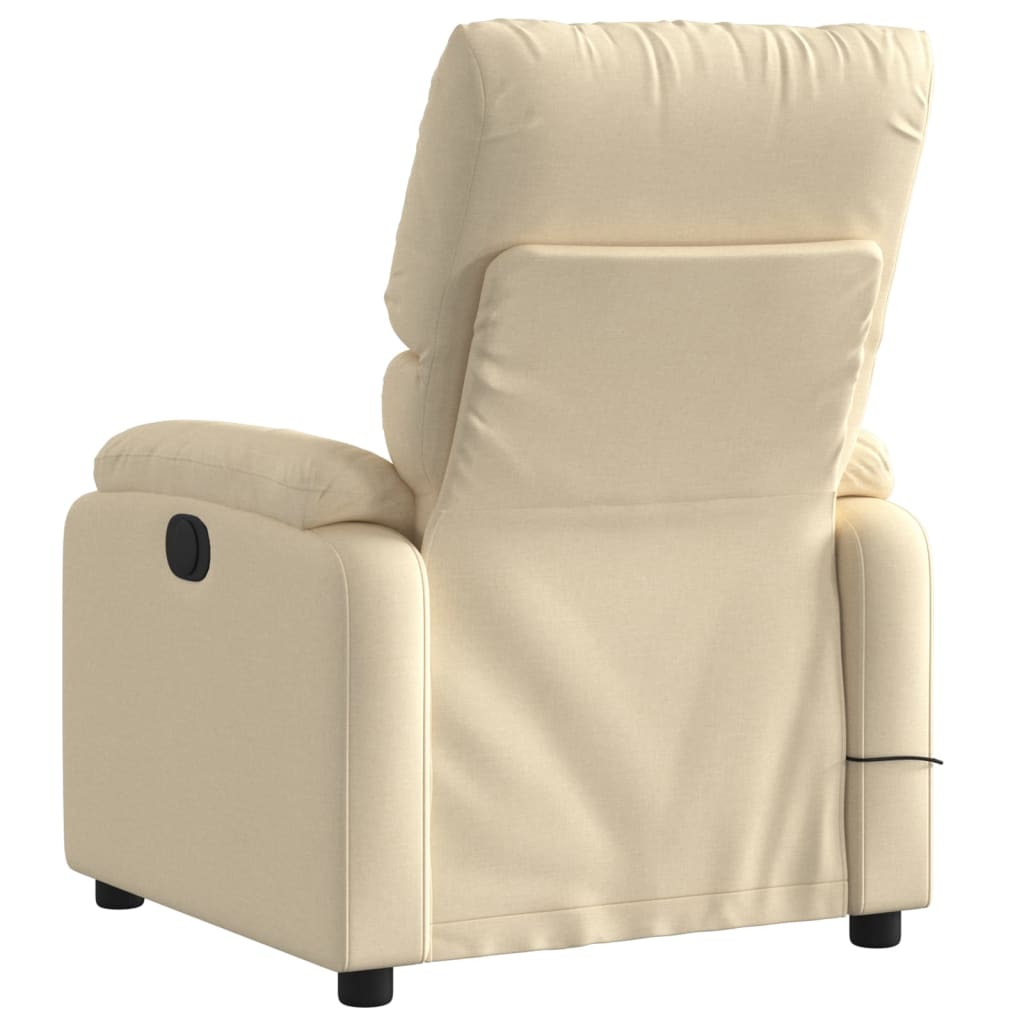 Massagesessel Creme Stoff - Pazzar.ch