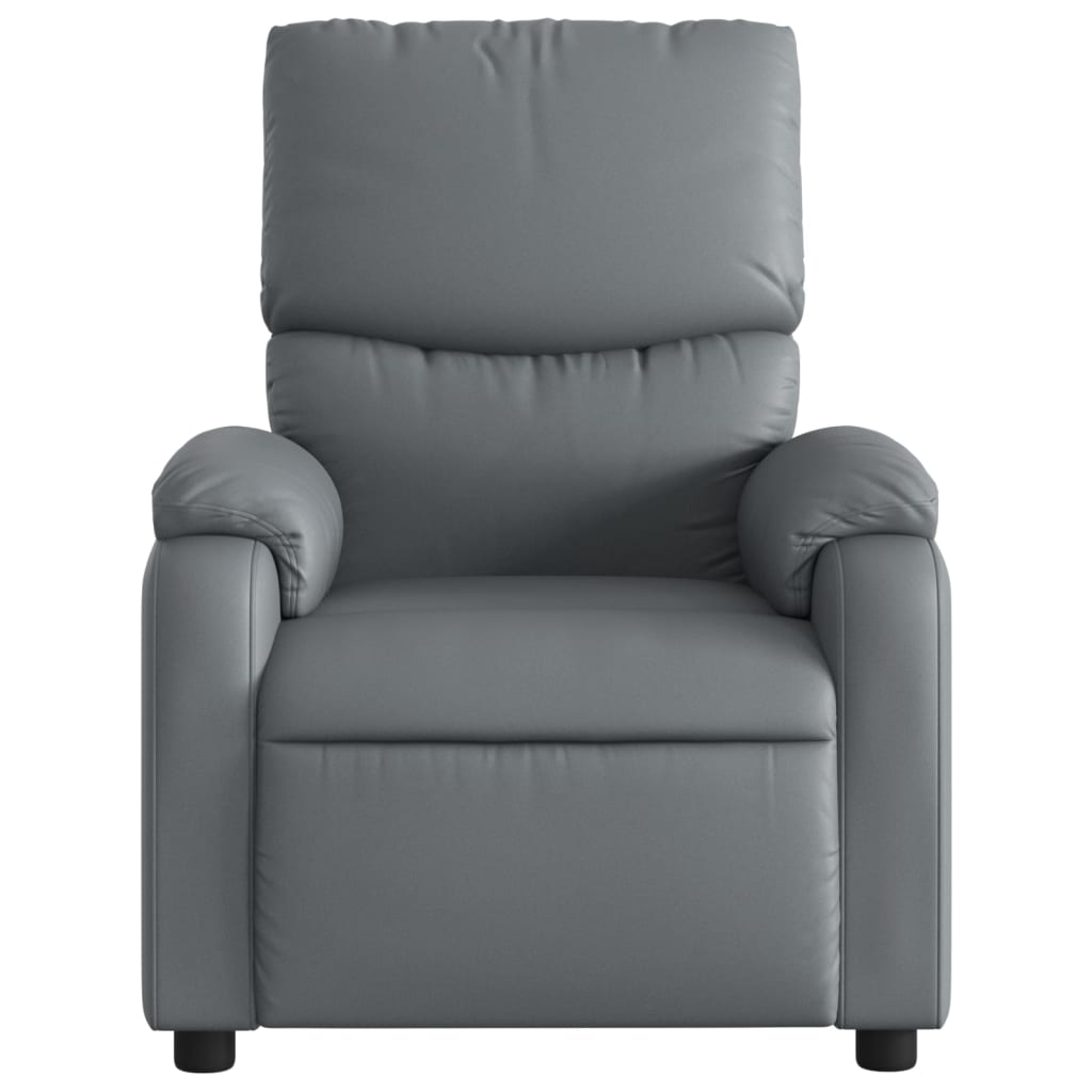 Massagesessel Grau Kunstleder - Pazzar.ch