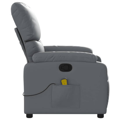 Massagesessel Grau Kunstleder - Pazzar.ch