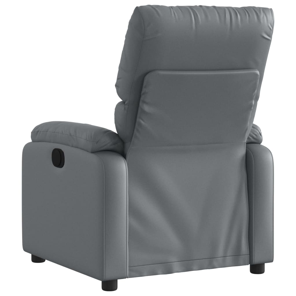 Massagesessel Grau Kunstleder - Pazzar.ch