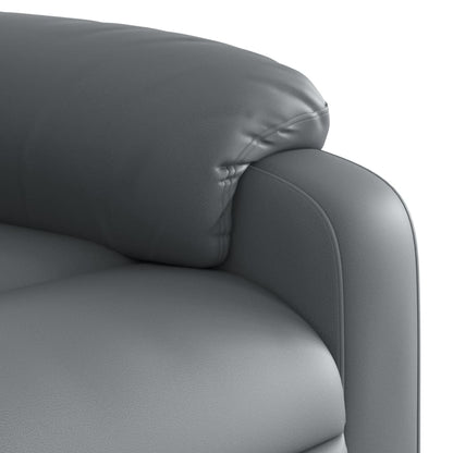 Massagesessel Grau Kunstleder - Pazzar.ch