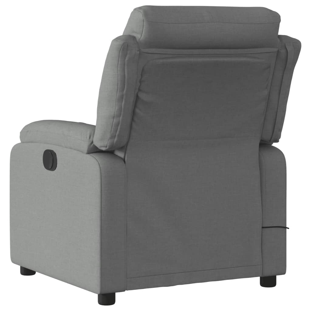 Massagesessel Dunkelgrau Stoff - Pazzar.ch