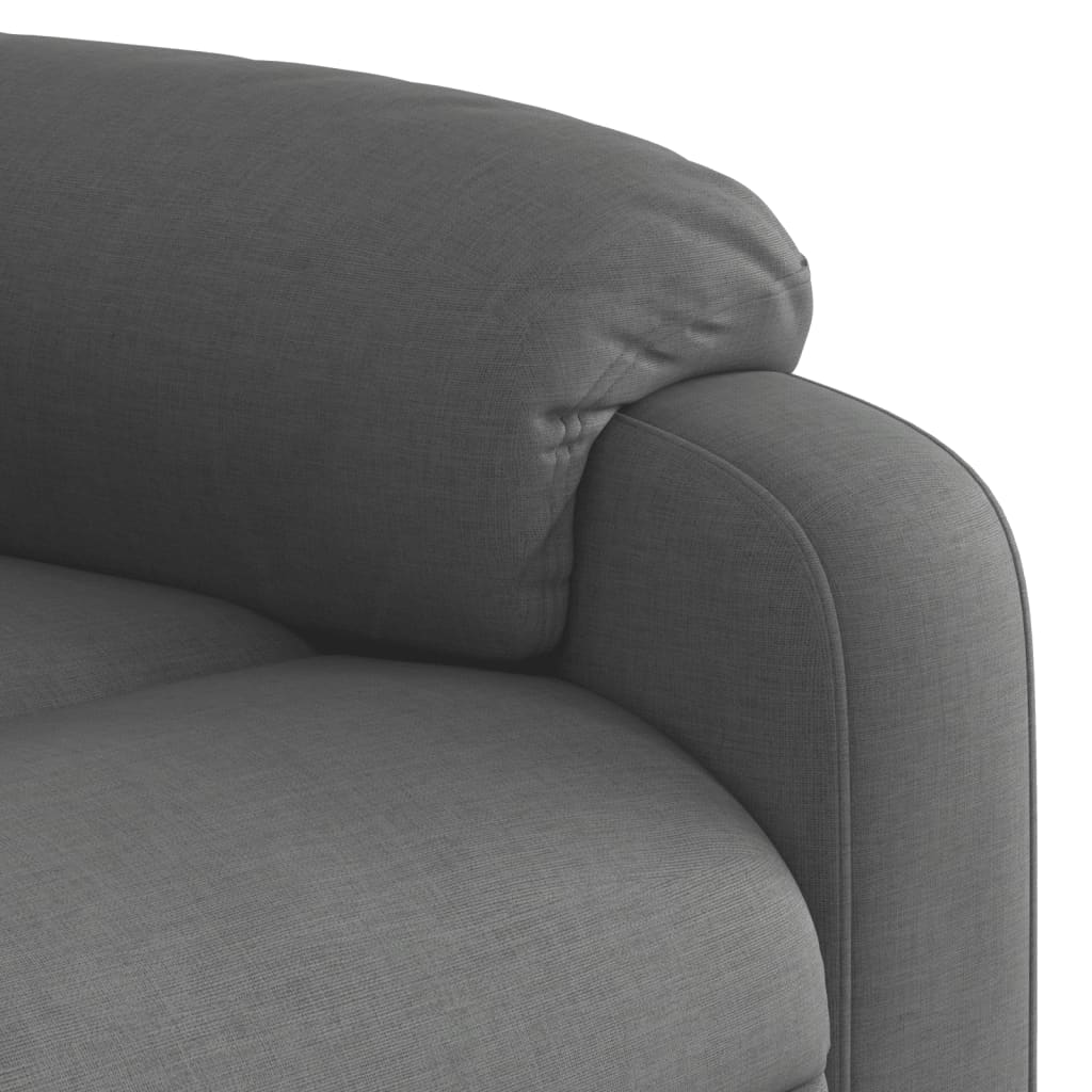 Massagesessel Dunkelgrau Stoff - Pazzar.ch