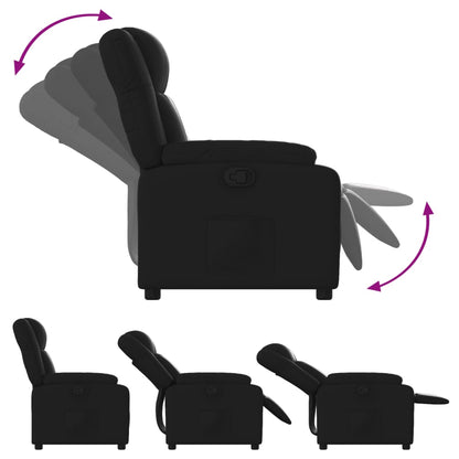 Relaxsessel Schwarz Kunstleder - Pazzar.ch