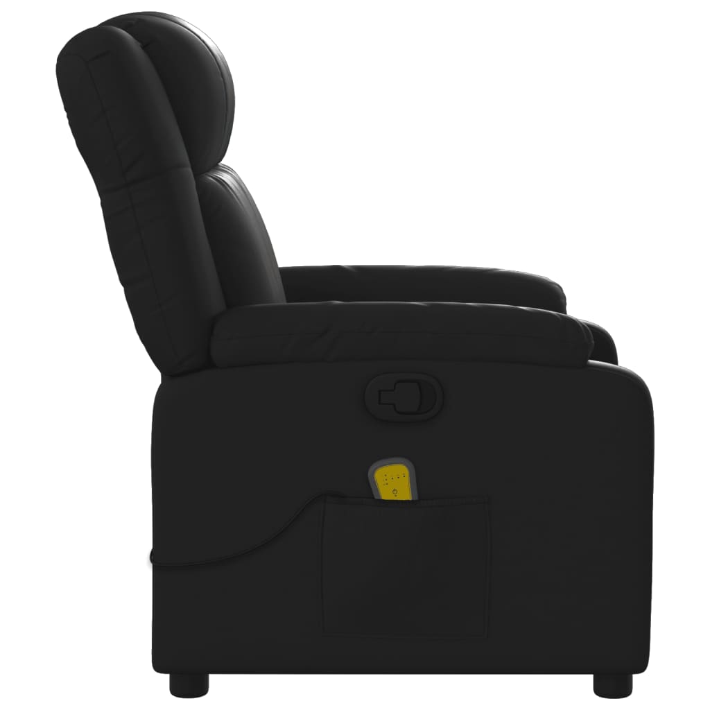 Massagesessel Schwarz Kunstleder - Pazzar.ch