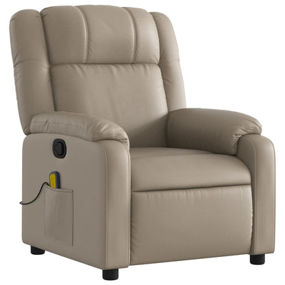 Massagesessel Cappuccino-Braun Kunstleder - Pazzar.ch