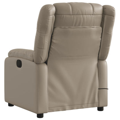 Massagesessel Cappuccino-Braun Kunstleder - Pazzar.ch
