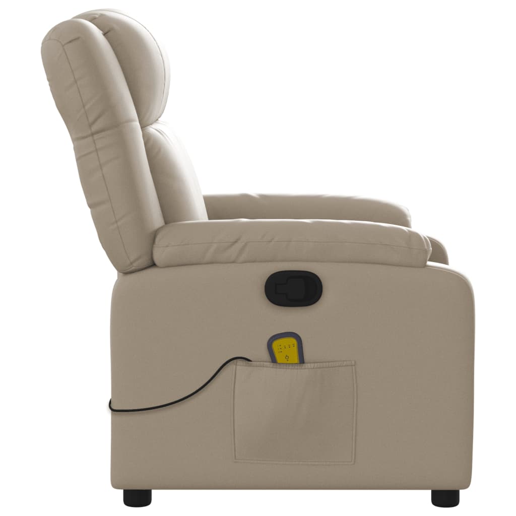 Massagesessel Cappuccino-Braun Kunstleder - Pazzar.ch