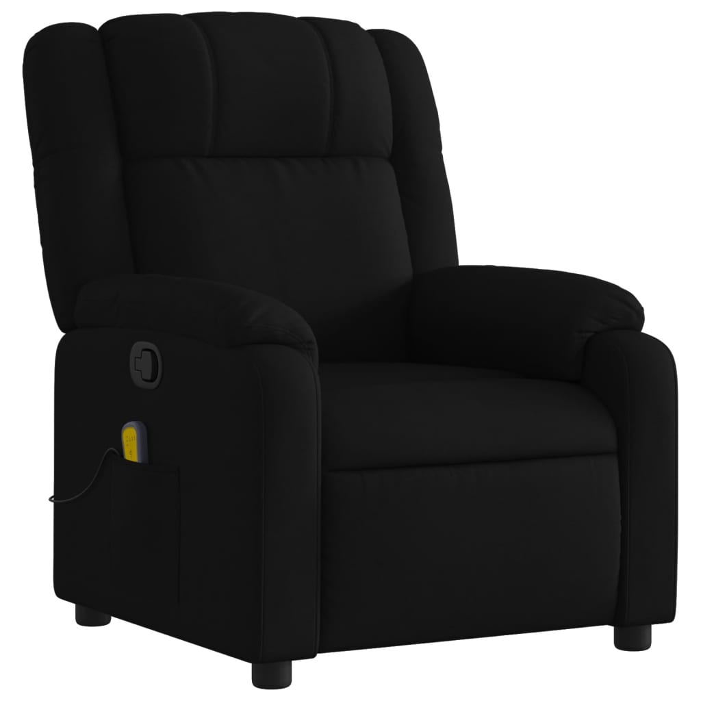 Massagesessel Schwarz Stoff - Pazzar.ch