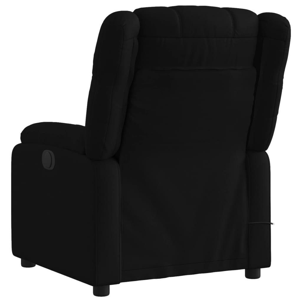 Massagesessel Schwarz Stoff - Pazzar.ch