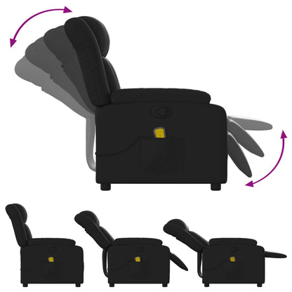 Massagesessel Schwarz Kunstleder - Pazzar.ch