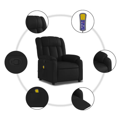 Massagesessel Schwarz Kunstleder - Pazzar.ch
