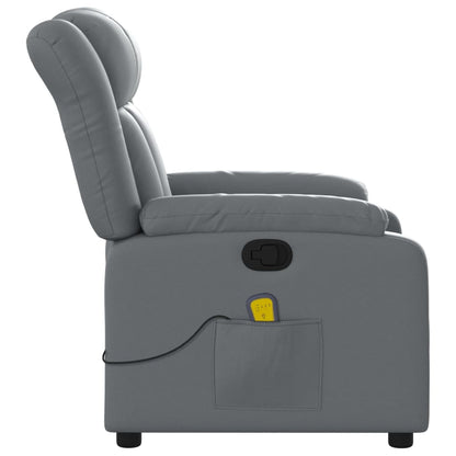 Massagesessel Grau Kunstleder - Pazzar.ch