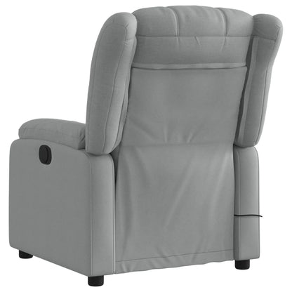 Massagesessel Hellgrau Stoff - Pazzar.ch
